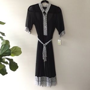 IE Shirtdress Slipdress Dress Size 10 Black White